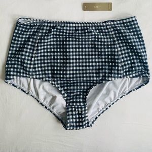 J. Crew Gingham High-Waisted Bikini Bottoms